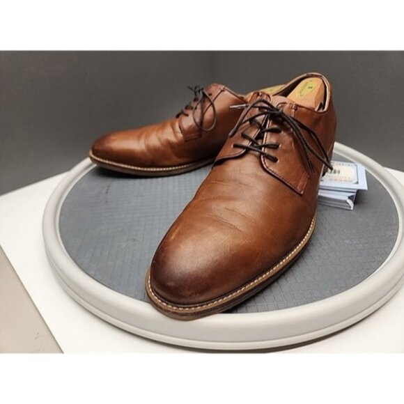 Aston Grey Collection Grenasien Mens Size 13 Leather Oxford Dress Shoes almond main image 4